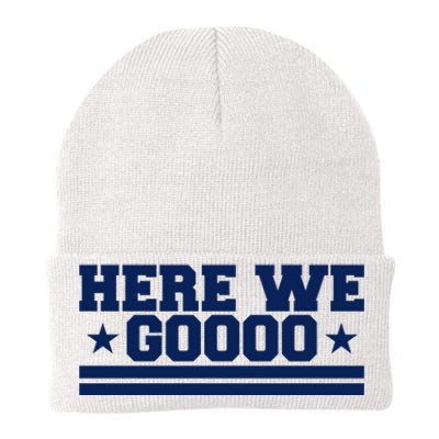 Here We Go Dallas Football Fan Knit Cap Winter Beanie