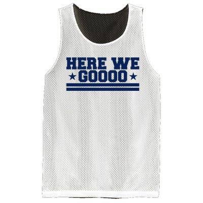 Here We Go Dallas Football Fan Mesh Reversible Basketball Jersey Tank