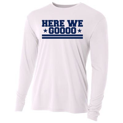 Here We Go Dallas Football Fan Cooling Performance Long Sleeve Crew