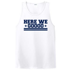 Here We Go Dallas Football Fan PosiCharge Competitor Tank