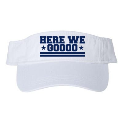 Here We Go Dallas Football Fan Valucap Bio-Washed Visor