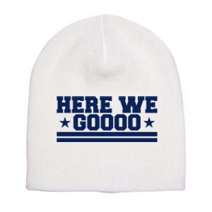 Here We Go Dallas Football Fan Short Acrylic Beanie