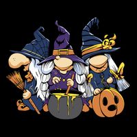 Halloween Witch Gnomes Backpack