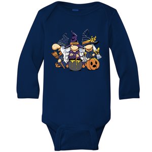 Halloween Witch Gnomes Baby Long Sleeve Bodysuit