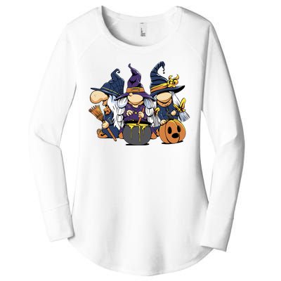 Halloween Witch Gnomes Women's Perfect Tri Tunic Long Sleeve Shirt