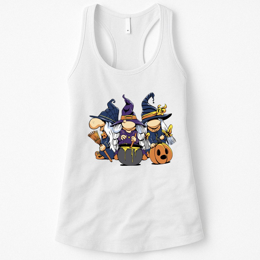 Halloween Witch Gnomes Womens Tank Top