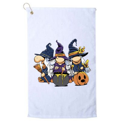 Halloween Witch Gnomes Golf Towel