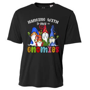 Hanging With Gnomies Gnome Merry Christmas Cute Gnomes Pajamas Cooling Performance Crew T-Shirt