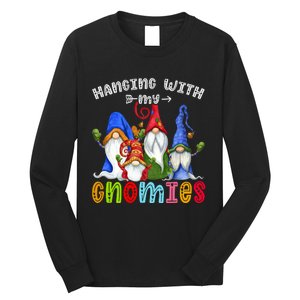 Hanging With Gnomies Gnome Merry Christmas Cute Gnomes Pajamas Long Sleeve Shirt