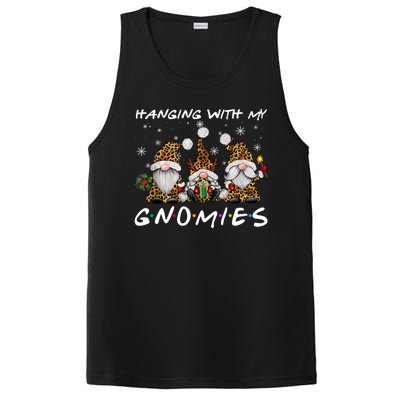 Hanging With Gnomies Christmas Pajamas Gnomes Xmas Leopard PosiCharge Competitor Tank