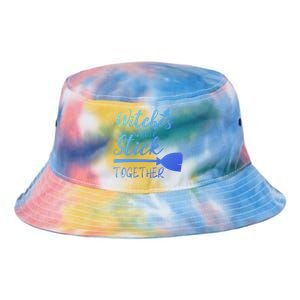 Halloween Witches Gotta Stick Together Funny Familly Tee Gift Tie Dye Newport Bucket Hat