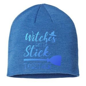 Halloween Witches Gotta Stick Together Funny Familly Tee Gift Sustainable Beanie