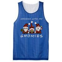 Hanging With Gnomies Gnome Christmas Xmas Buffalo Plaid Red Mesh Reversible Basketball Jersey Tank