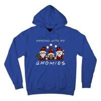 Hanging With Gnomies Gnome Christmas Xmas Buffalo Plaid Red Tall Hoodie