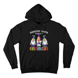 Hanging With Gnomies Gnome Merry Christmas Tie Dye Pajamas Hoodie