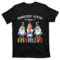 Hanging With Gnomies Gnome Merry Christmas Tie Dye Pajamas T-Shirt