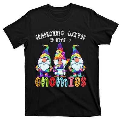 Hanging With Gnomies Gnome Merry Christmas Tie Dye Pajamas T-Shirt