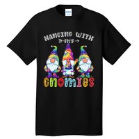 Hanging With Gnomies Gnome Merry Christmas Tie Dye Pajamas Tall T-Shirt