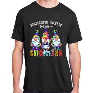 Hanging With Gnomies Gnome Merry Christmas Tie Dye Pajamas Adult ChromaSoft Performance T-Shirt