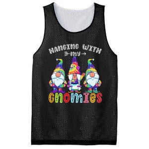 Hanging With Gnomies Gnome Merry Christmas Tie Dye Pajamas Mesh Reversible Basketball Jersey Tank