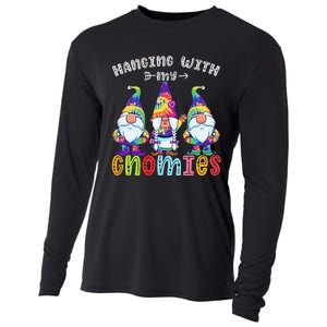 Hanging With Gnomies Gnome Merry Christmas Tie Dye Pajamas Cooling Performance Long Sleeve Crew