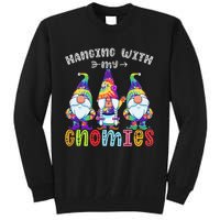 Hanging With Gnomies Gnome Merry Christmas Tie Dye Pajamas Tall Sweatshirt