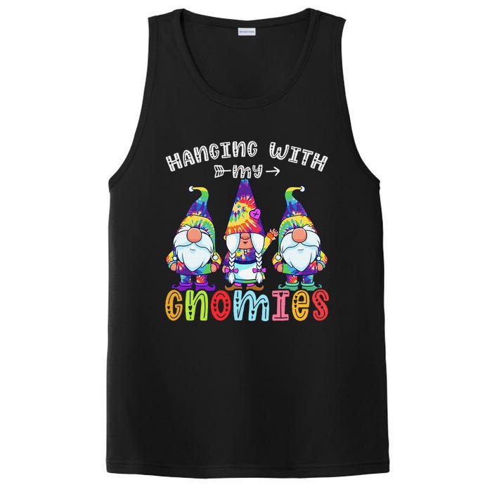 Hanging With Gnomies Gnome Merry Christmas Tie Dye Pajamas PosiCharge Competitor Tank