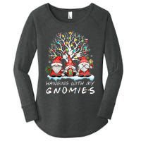 Hanging With Gnomies Gnome Christmas Xmas Lights Family  Women's Perfect Tri Tunic Long Sleeve Shirt