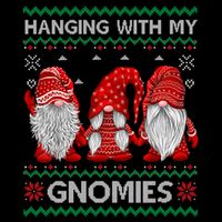 Hanging With Gnomies Ugly Gnomes Christmas Cooling Performance Long Sleeve Crew