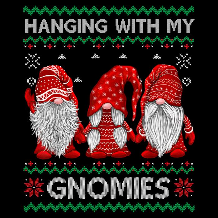 Hanging With Gnomies Ugly Gnomes Christmas Cooling Performance Long Sleeve Crew