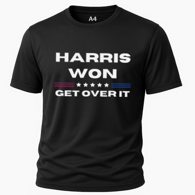 Harris Won Get Over It Patriotic Kamala Harris Funny Performance Shirt