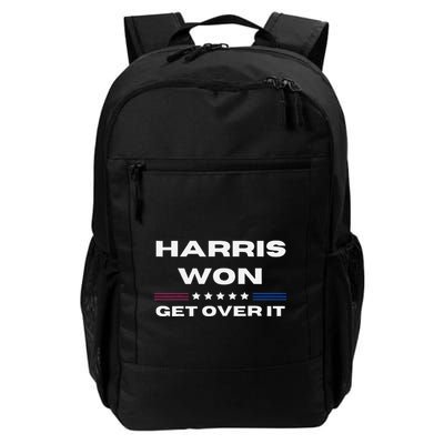 Harris Won Get Over It Patriotic Kamala Harris Funny Backpack
