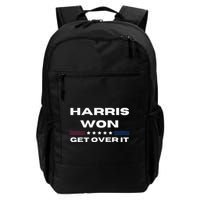 Harris Won Get Over It Patriotic Kamala Harris Funny Backpack