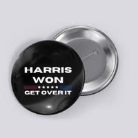 Harris Won Get Over It Patriotic Kamala Harris Funny Button