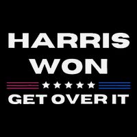 Harris Won Get Over It Patriotic Kamala Harris Funny 16 in Basic Backpack