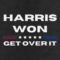 Harris Won Get Over It Patriotic Kamala Harris Funny Microfiber Hand Towel