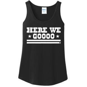 Here We Go Dallas Football Ladies Essential Tank