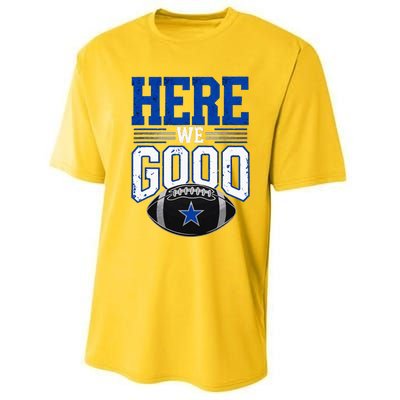 Here We Go Dallas Performance Sprint T-Shirt