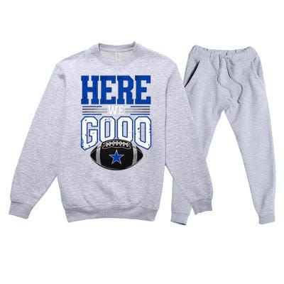 Here We Go Dallas Premium Crewneck Sweatsuit Set