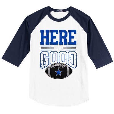 Here We Go Dallas Baseball Sleeve Shirt