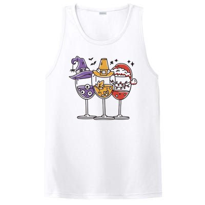 Holidays Wine Glasses Festive PosiCharge Competitor Tank