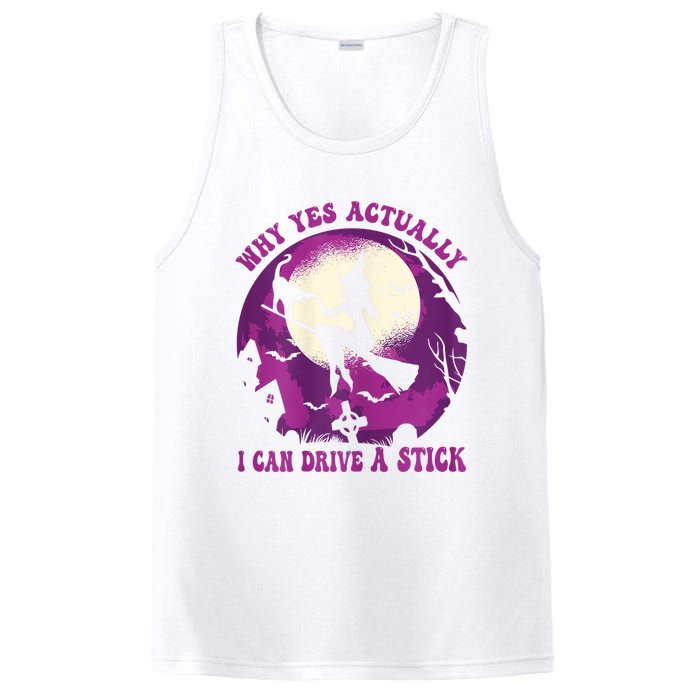 Halloween Witch Gifts Why Yes Actually I Can Drive A Stick PosiCharge Competitor Tank