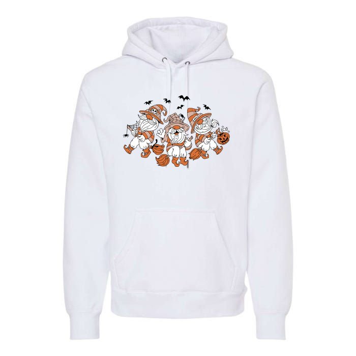 Halloween Witchy Gnomes Holiday Premium Hoodie