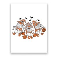 Halloween Witchy Gnomes Holiday Poster