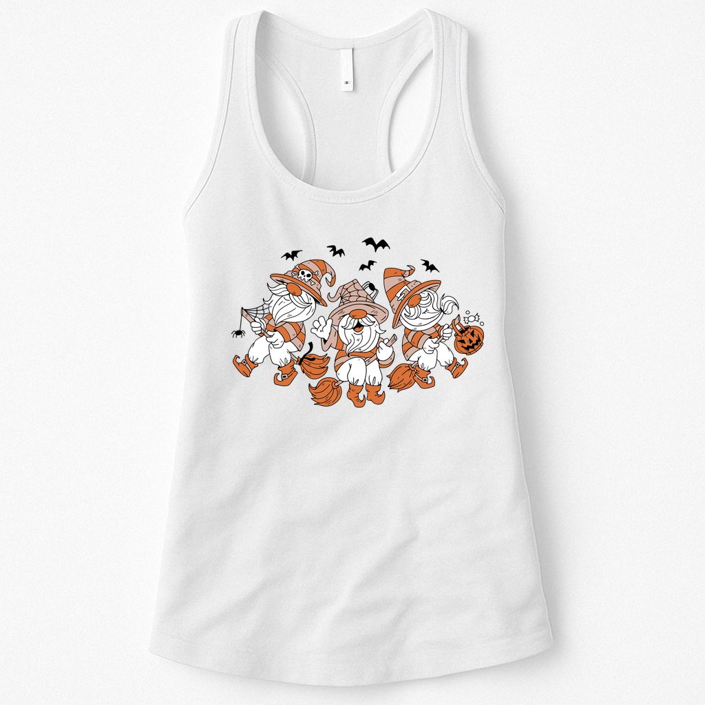 Halloween Witchy Gnomes Holiday Womens Tank Top
