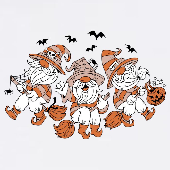 Halloween Witchy Gnomes Holiday Baby Bodysuit