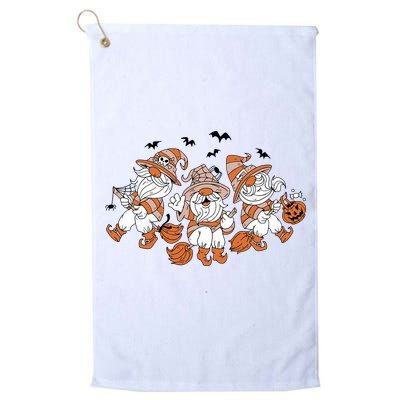 Halloween Witchy Gnomes Holiday Golf Towel