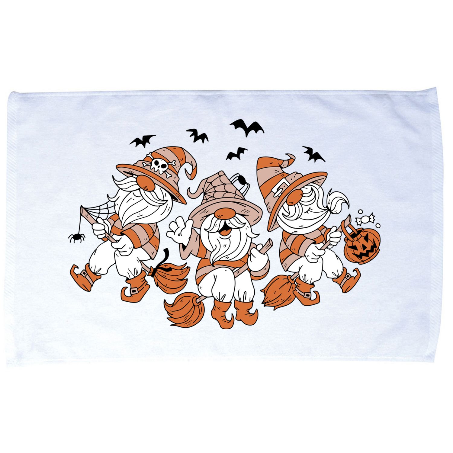 Halloween Witchy Gnomes Holiday Microfiber Hand Towel