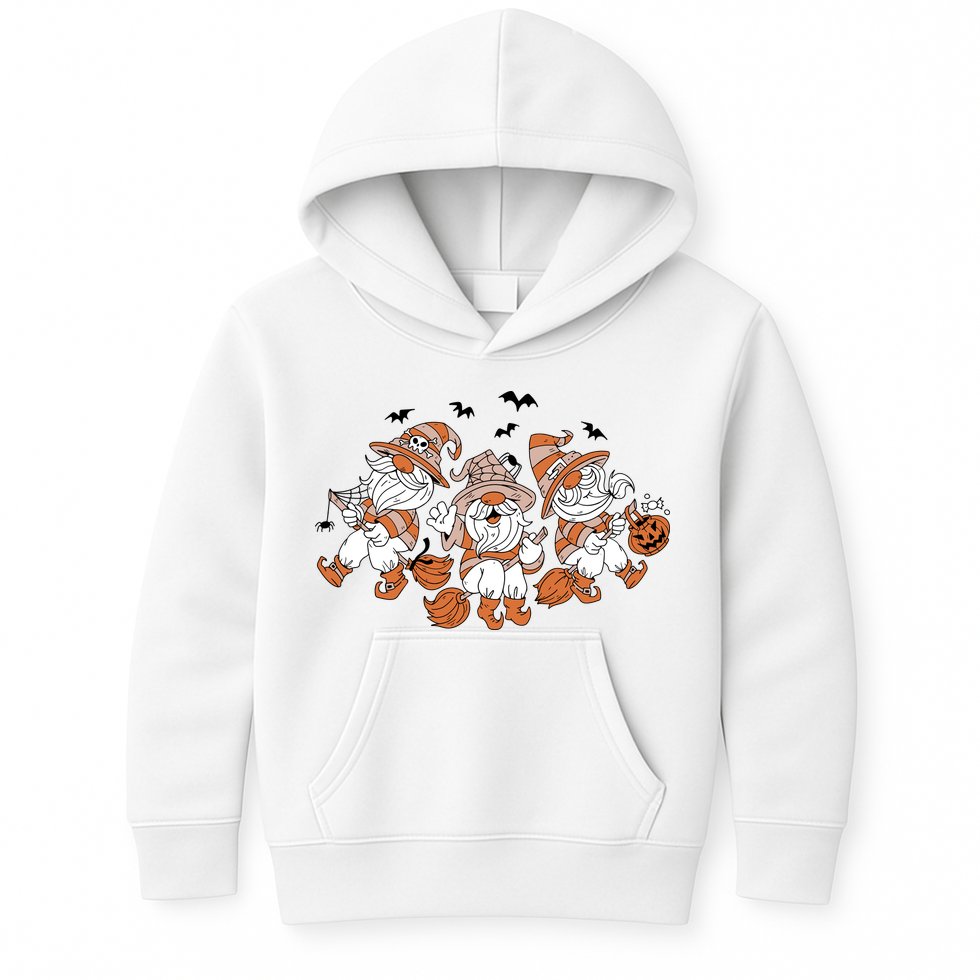Halloween Witchy Gnomes Holiday Kids Hoodie