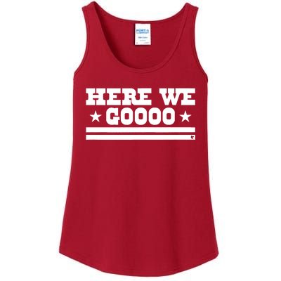 Here We Go Dallas Football Ladies Essential Tank